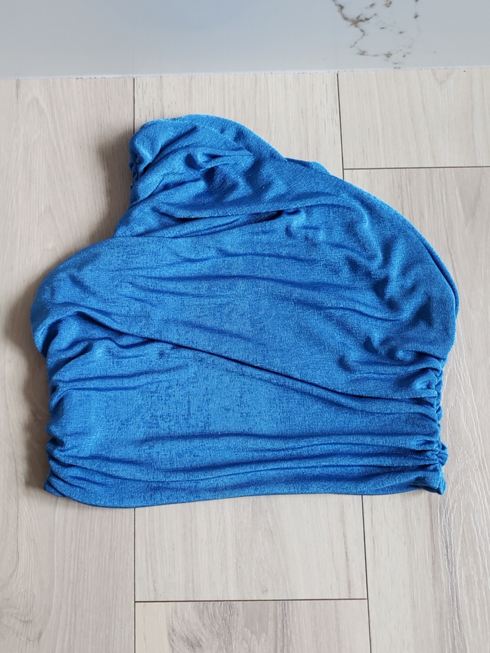 Bright Blue Stretch Bandeau Top